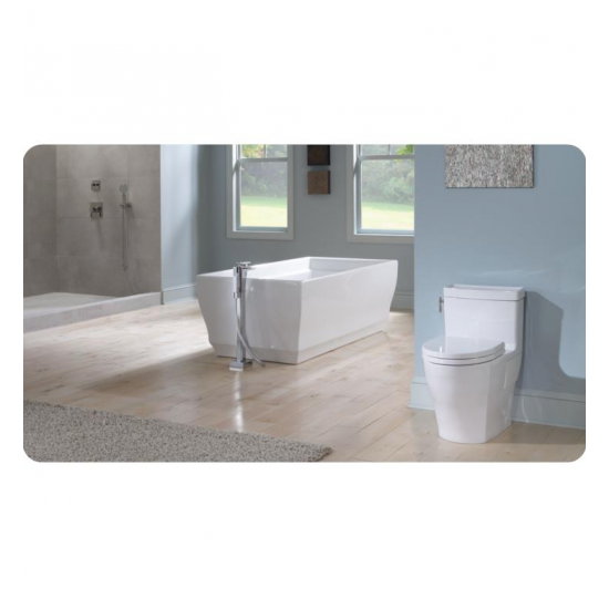 TOTO MS626214CEF Aimes One-Piece Elongated Front Bowl with SoftClose Seat 1.28 GPF Single Flush