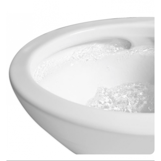 TOTO CST644CEFGT20#01 Carolina II One-Piece Connect+ Elongated Bowl with 1.28 GPF Single Flush