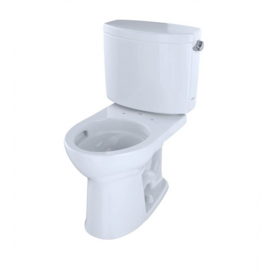 TOTO CST453CEFRG#01 Drake II Two-Piece Round Toilet with 1.28 GPF Single Flush and Right Hand Trip Lever