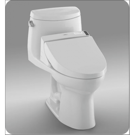 TOTO MW6042044CEFG#01 UltraMax II One-Piece Elongated Bowl with 1.28 GPF Single Flush and C200 Connect+ Washlet