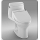 TOTO MW6042044CEFG#01 UltraMax II One-Piece Elongated Bowl with 1.28 GPF Single Flush and C200 Connect+ Washlet