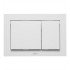 TOTO YT800#WH Dual Button Rectangle Push Plate in White