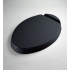 TOTO SS204#51 SoftClose Oval Closed-Front Toilet Seat and Lid in Ebony